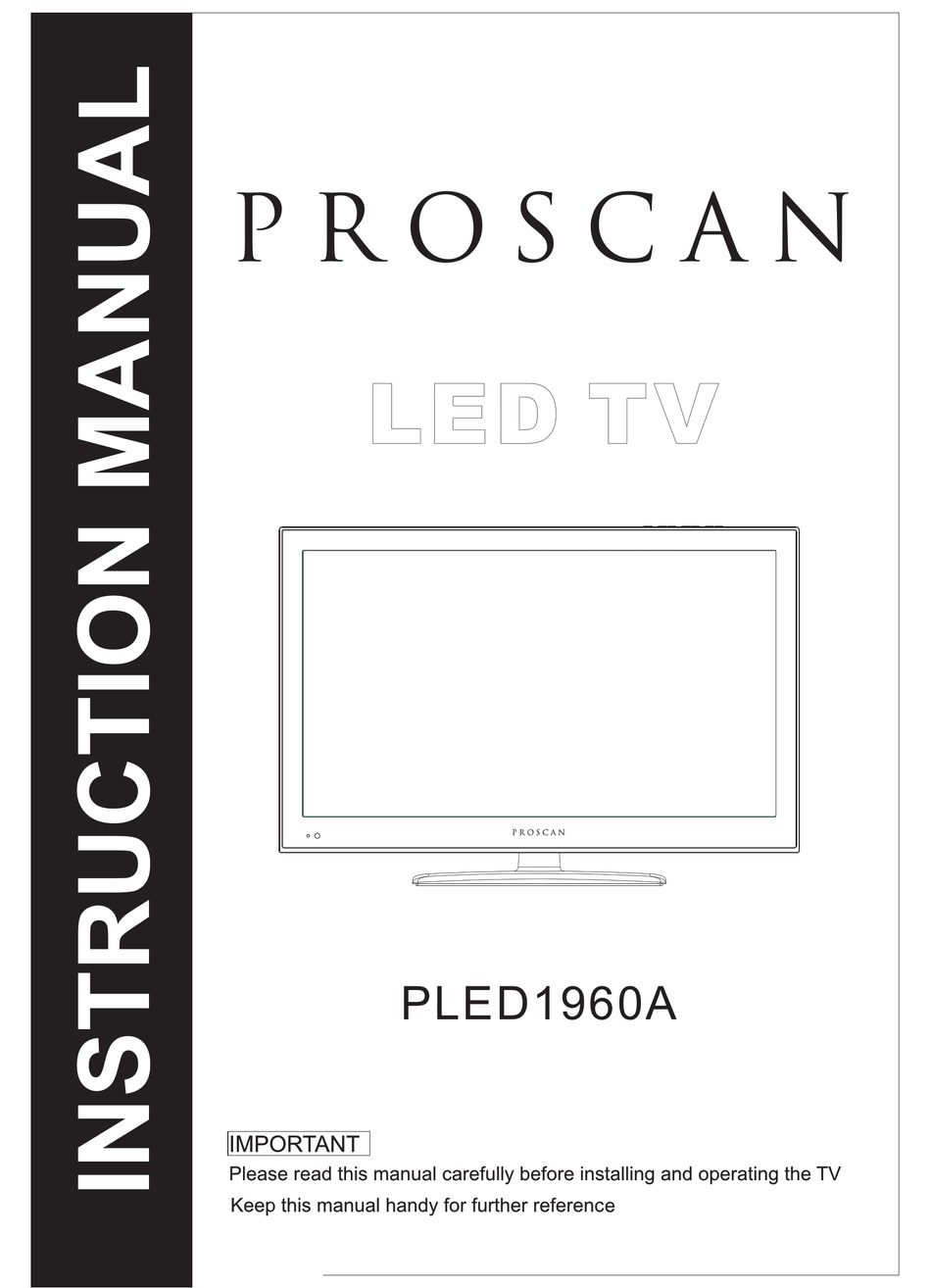 PROSCAN PLED1960A INSTRUCTION MANUAL Pdf Download | ManualsLib
