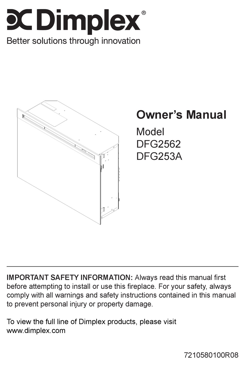 DIMPLEX DFG2562 OWNER'S MANUAL Pdf Download | ManualsLib