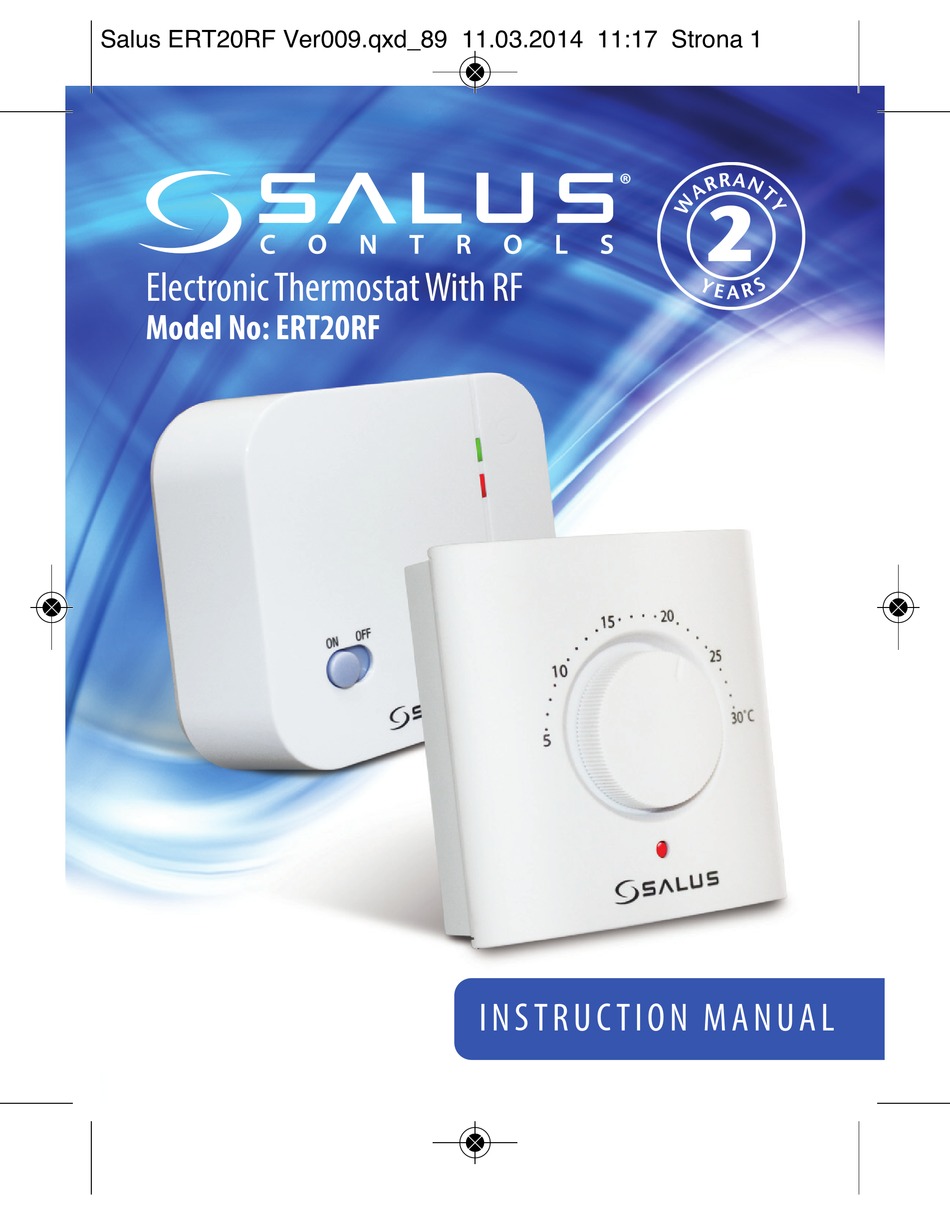 Salus Ert20rf Instruction Manual Pdf Download Manualslib