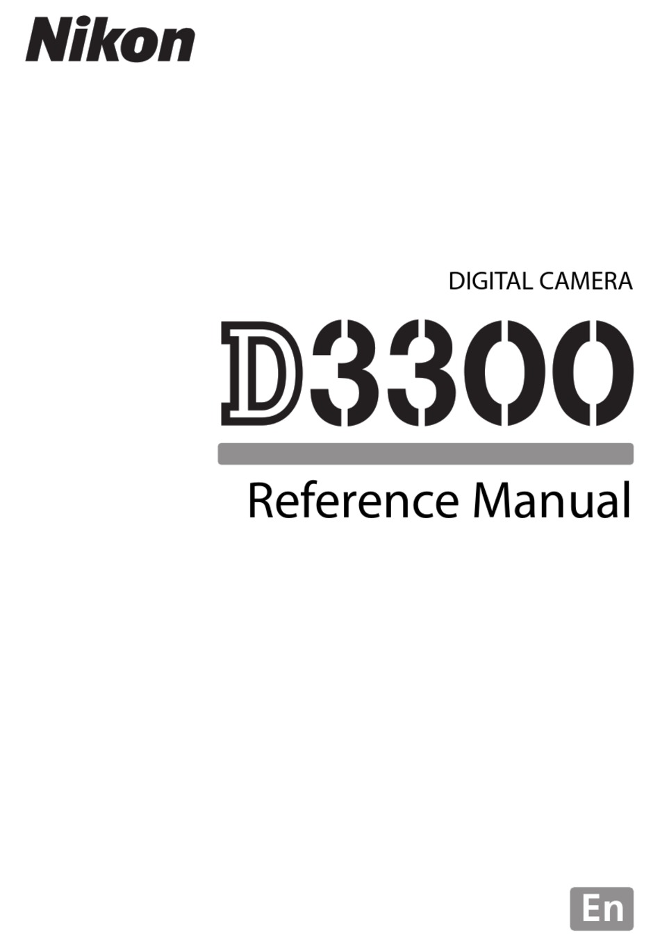 Nikon D3300 Reference Manual Pdf Download Manualslib