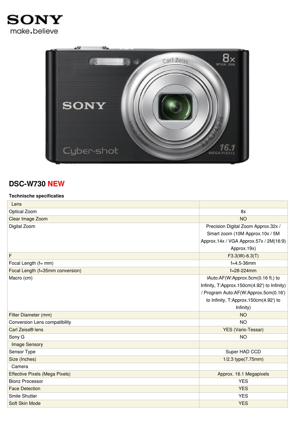SONY デジタルカメラ Cyber-shot W730 1610万画素 光学8倍 ピンク DSC
