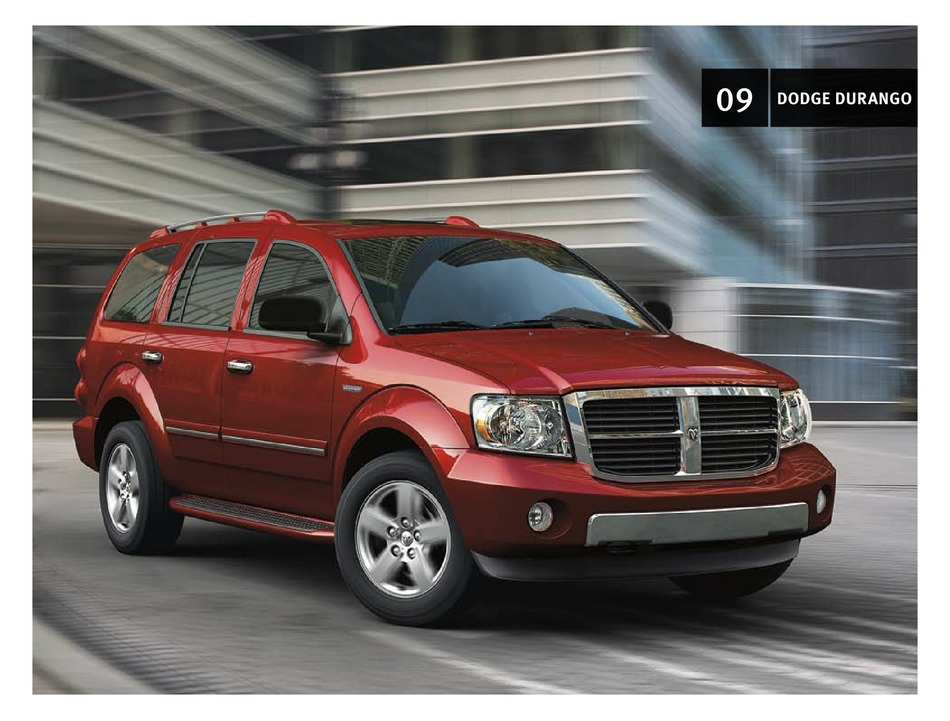 Dodge Durango 09 Manual Pdf Download Manualslib