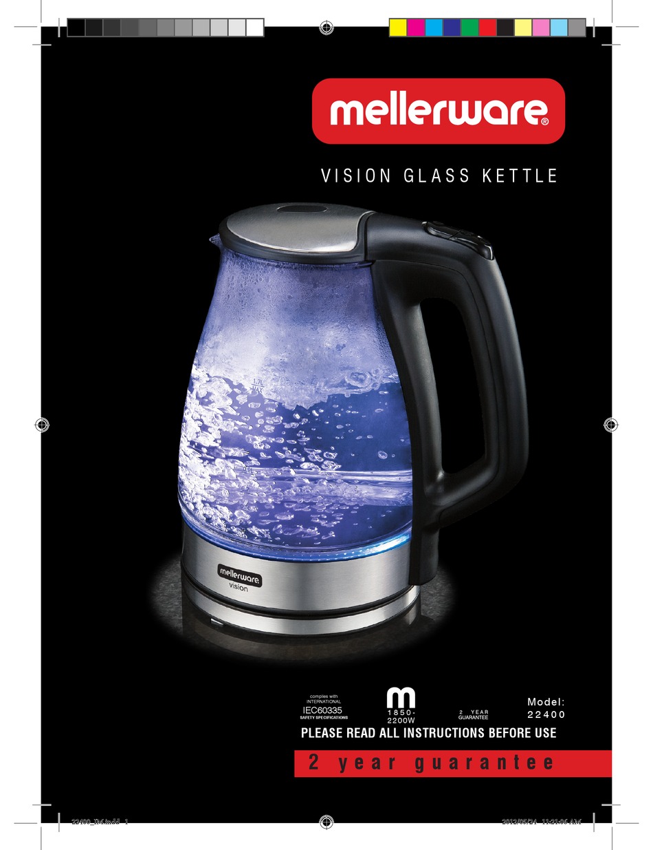 mellerware glass kettle