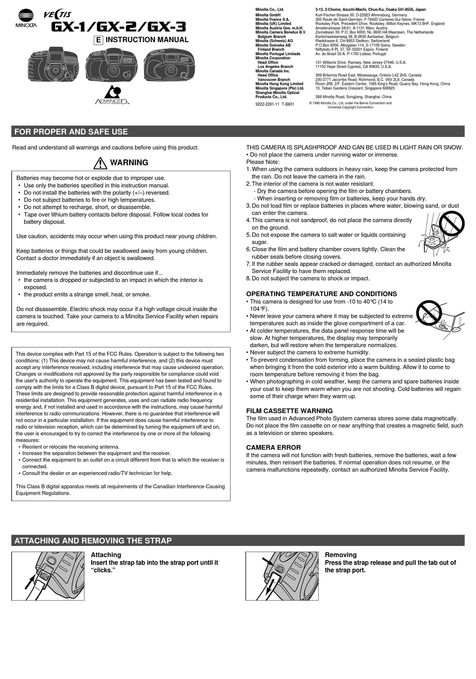 Minolta Gx 3 Instruction Manual Pdf Download Manualslib