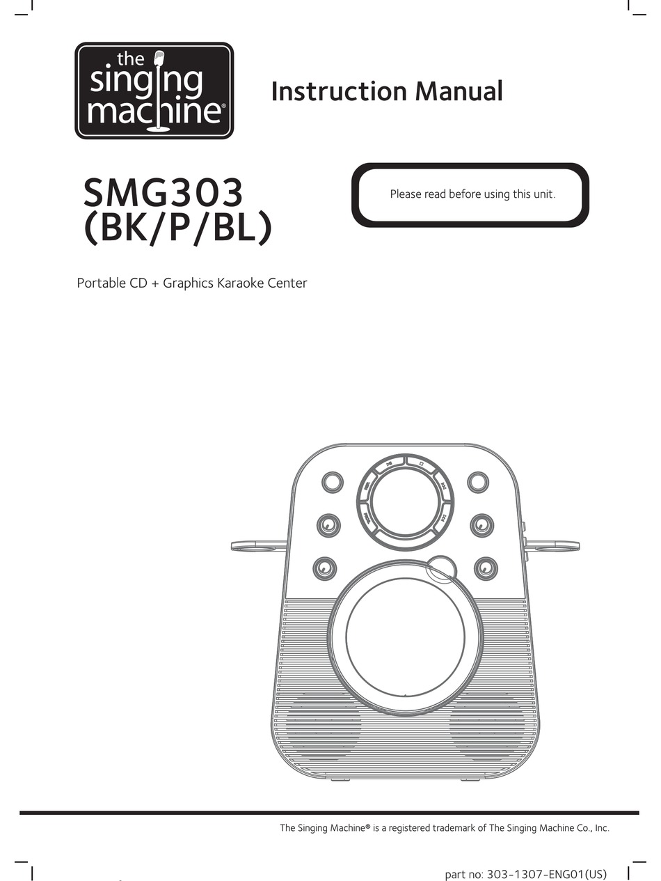 THE SINGING MACHINE SMG303 INSTRUCTION MANUAL Pdf Download | ManualsLib