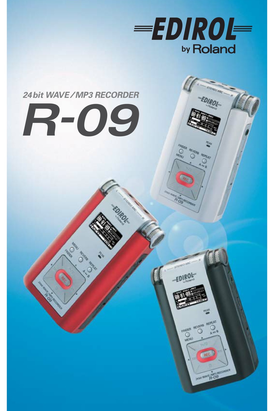 EDIROL R09 BROCHURE & SPECS Pdf Download ManualsLib