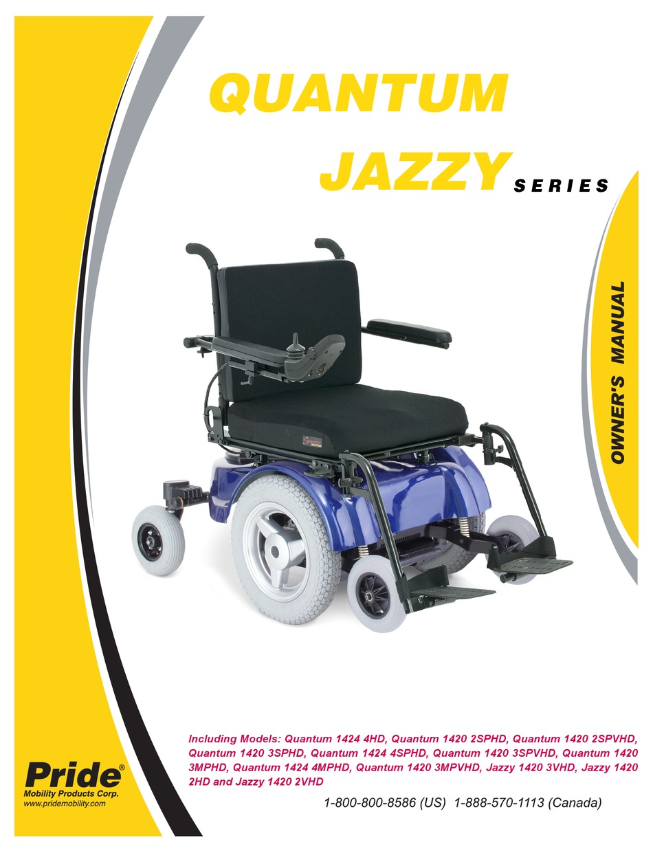 Pride Mobility Quantum Jazzy Series Owners Manual Pdf Download