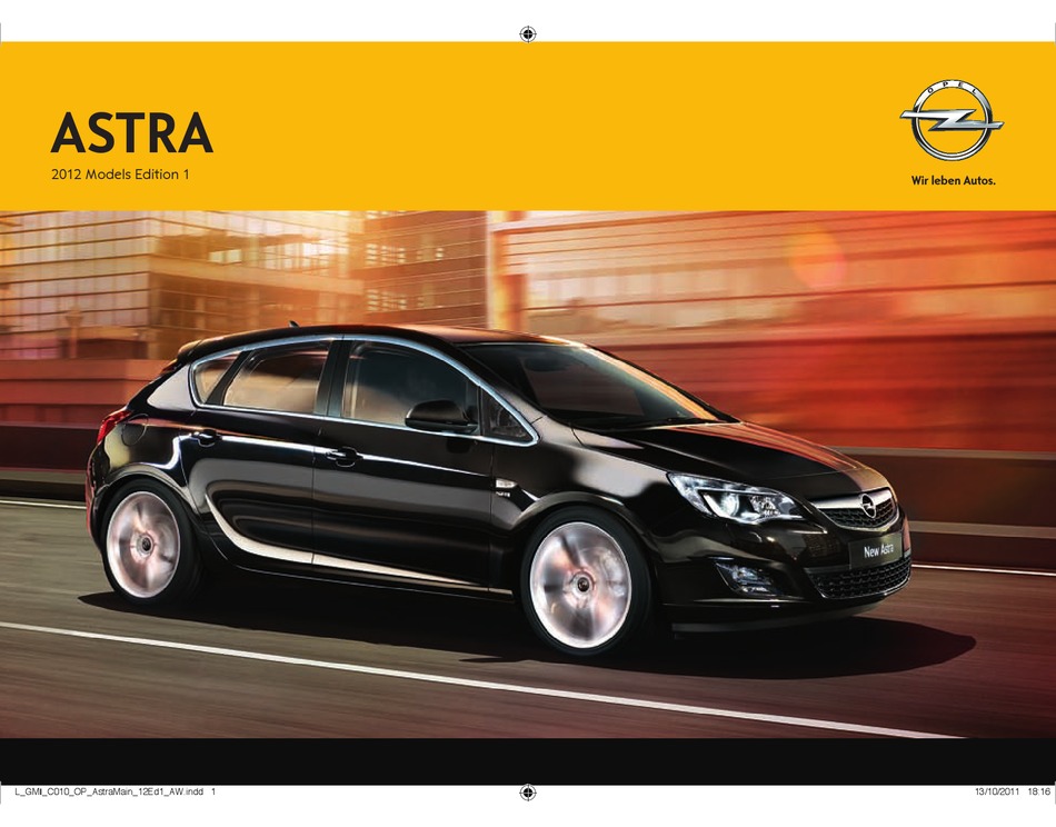 Opel 12 Astra Brochure Specs Pdf Download Manualslib