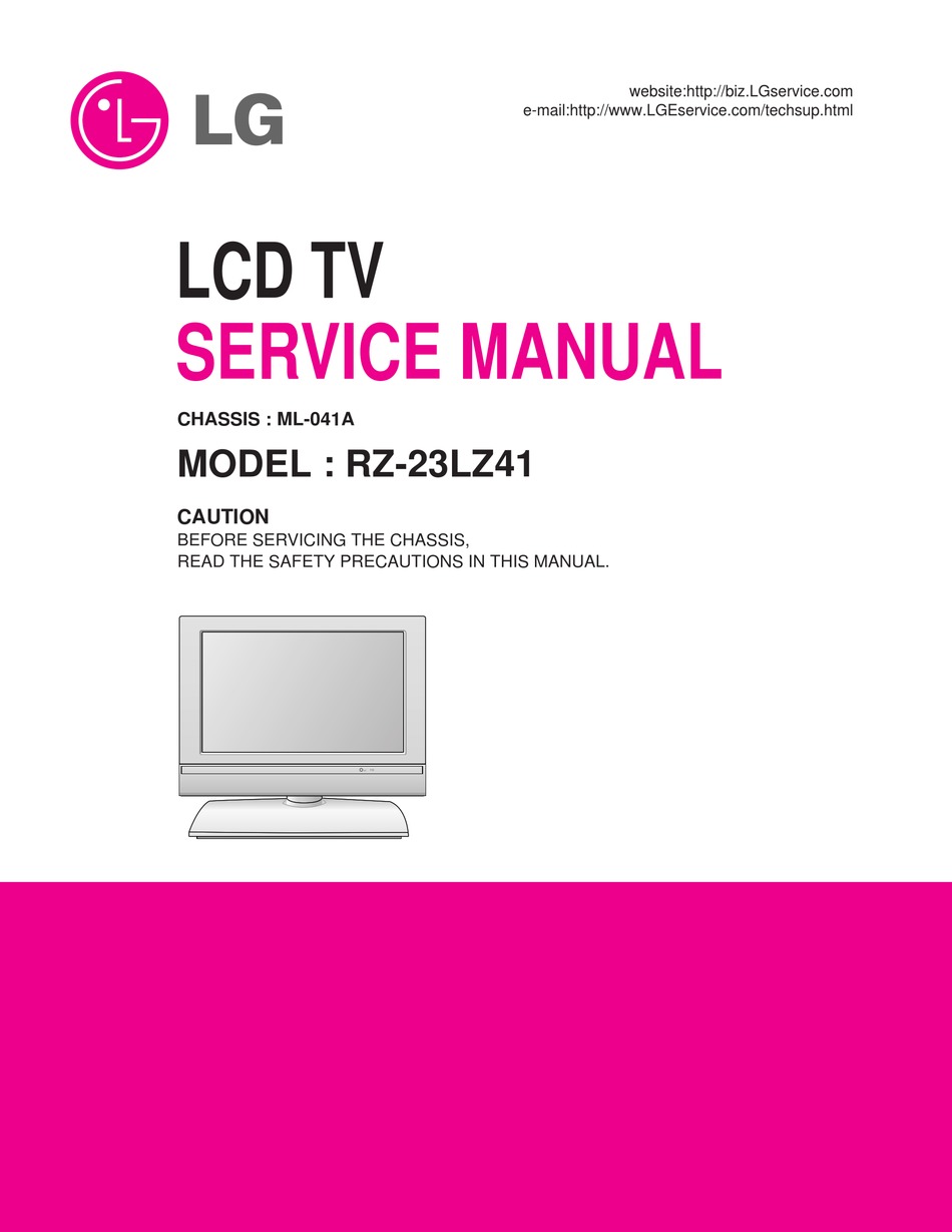 Lg rz 20lz50 схема