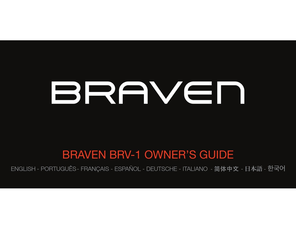 Braven Brv 1 Owner S Manual Pdf Download Manualslib