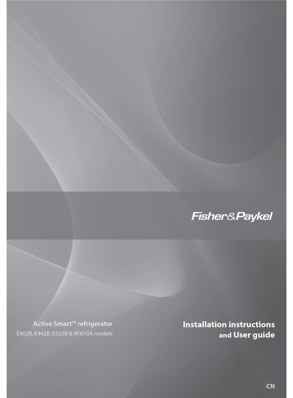 Fisher Paykel E402b Installation Instructions And User Manual Pdf Download Manualslib