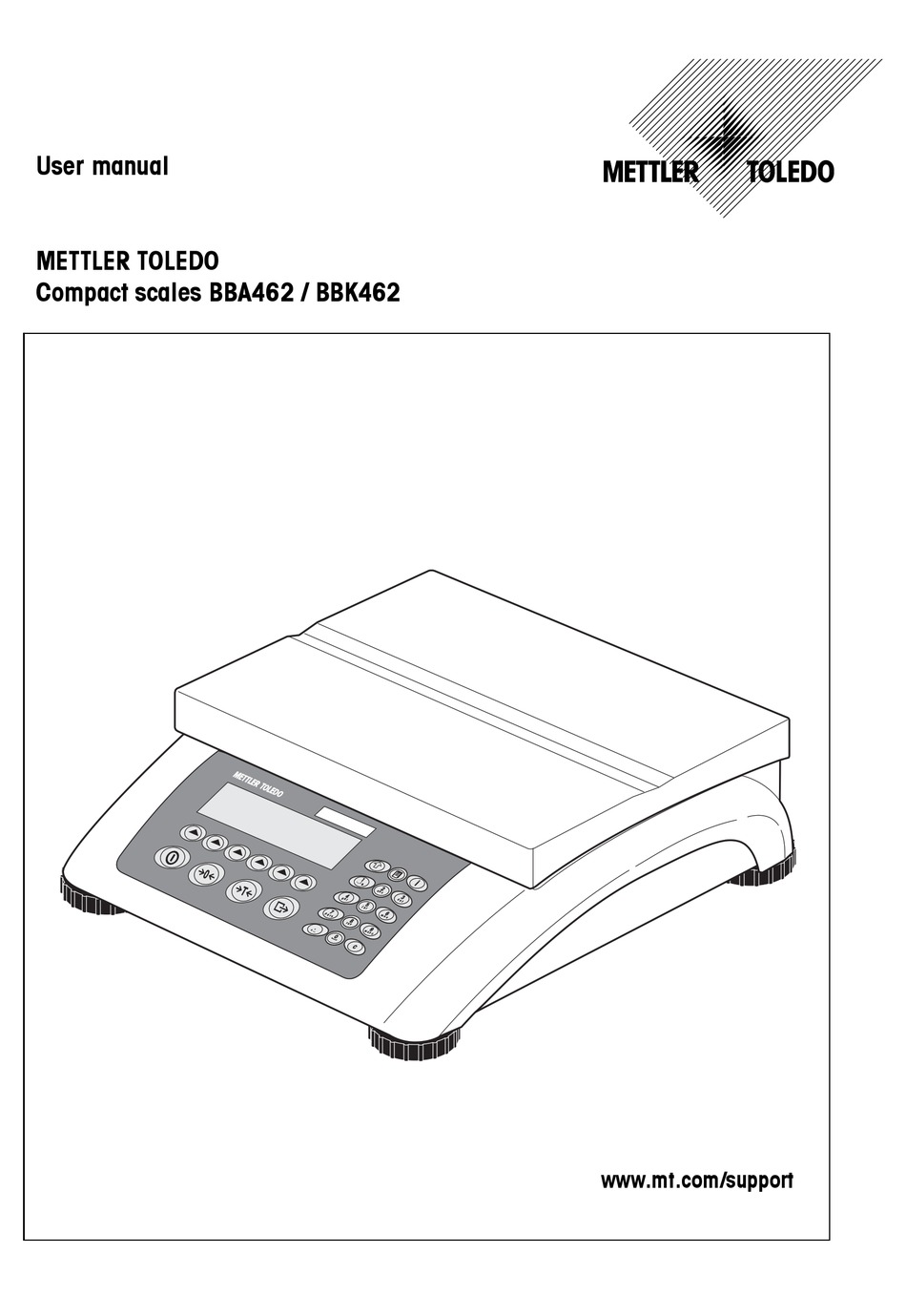 METTLER TOLEDO BBA462 USER MANUAL Pdf Download | ManualsLib