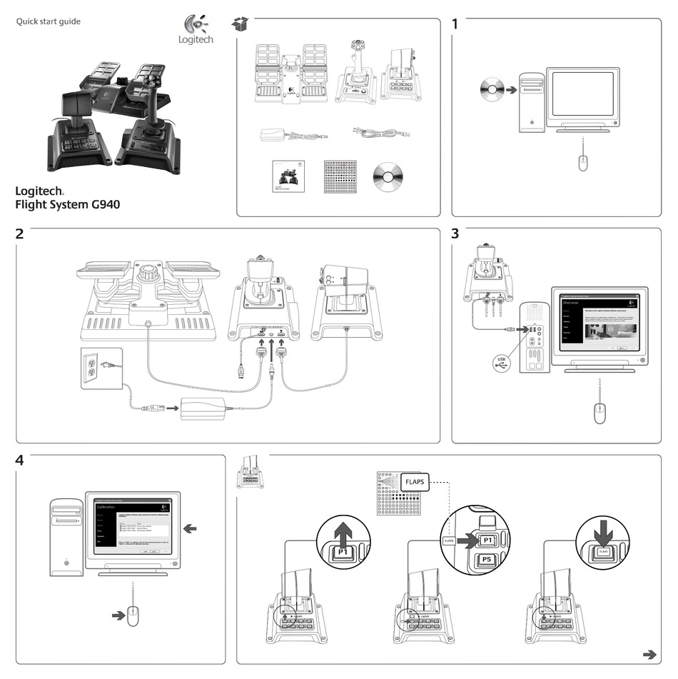 LOGITECH G940 QUICK START MANUAL Pdf Download | ManualsLib