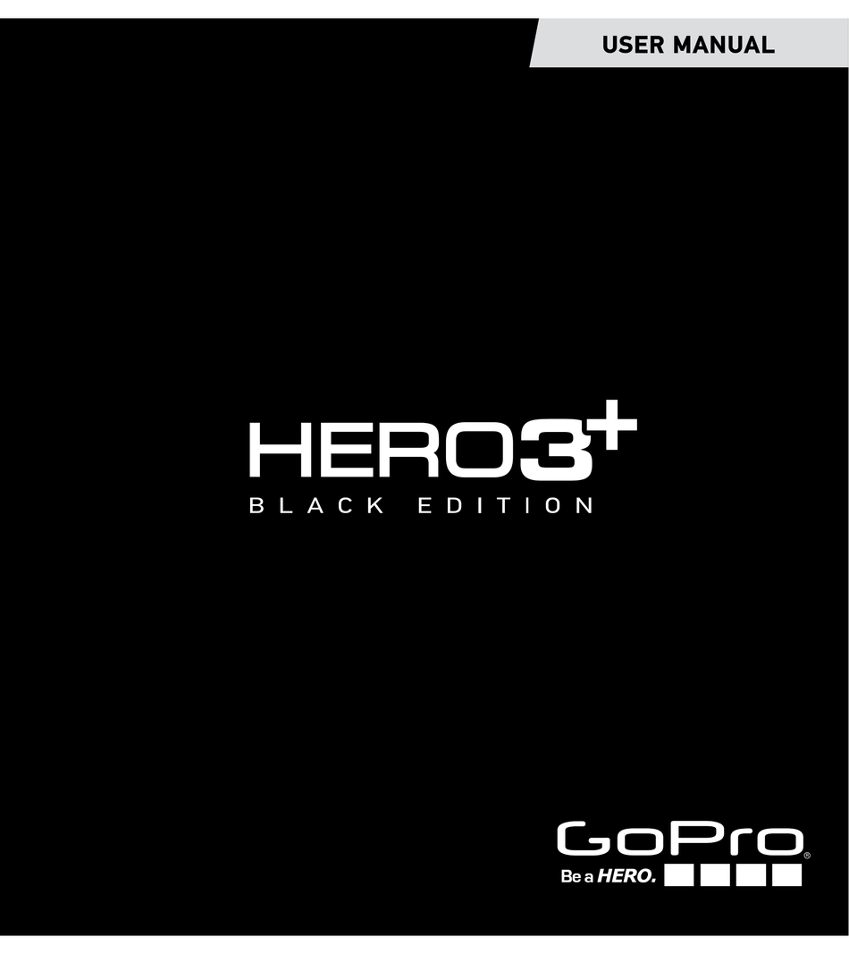 Gopro Hero3 Black Edition User Manual Pdf Download Manualslib