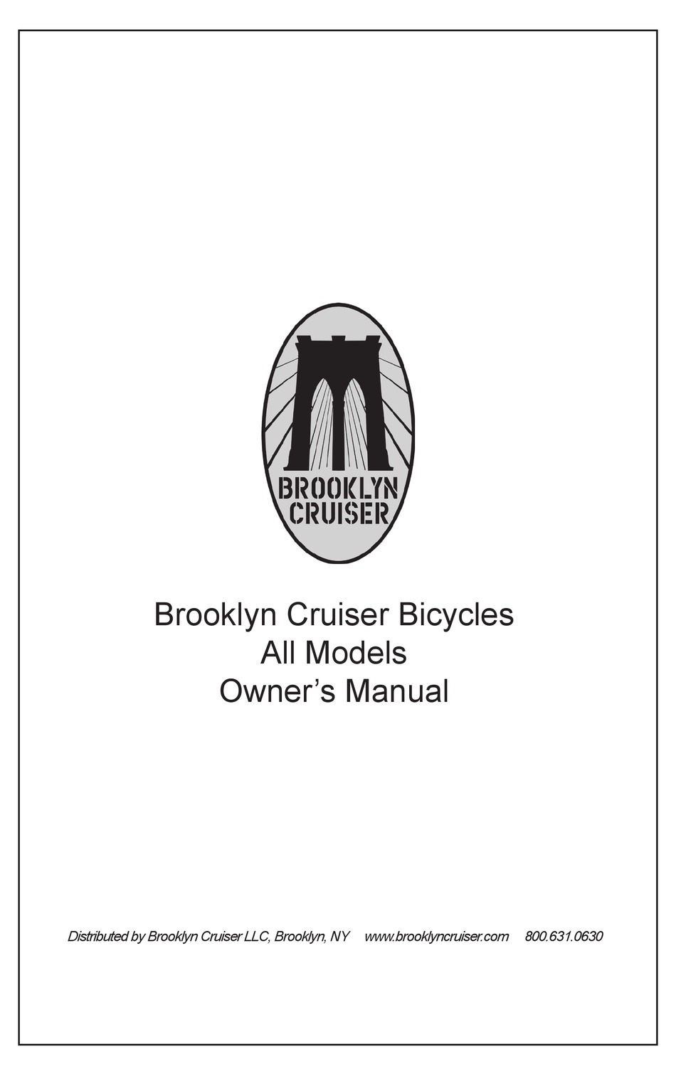 BROOKLYN CRUISER BICYCLES OWNER'S MANUAL Pdf Download | ManualsLib