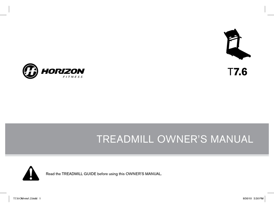 Horizon elite discount t7 treadmill manual