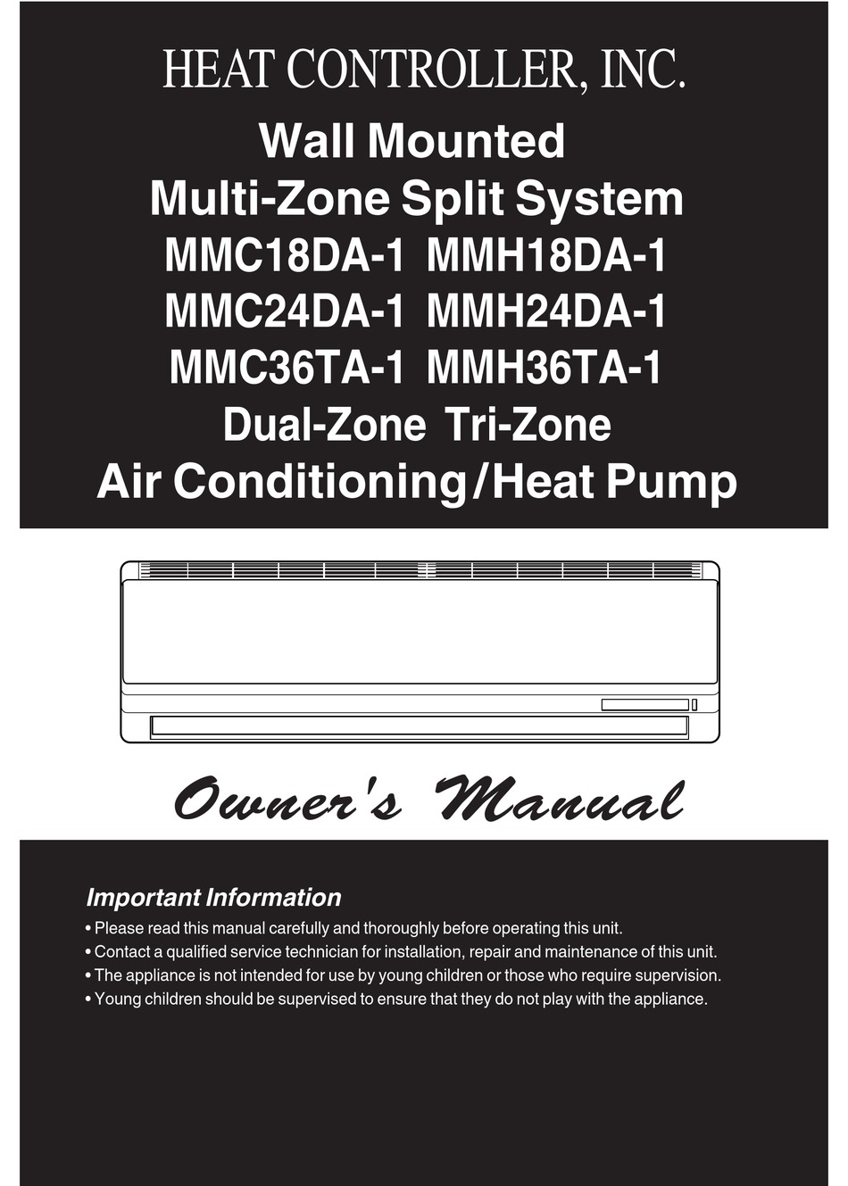 HEAT CONTROLLER MMC18DA1 OWNER'S MANUAL Pdf Download ManualsLib