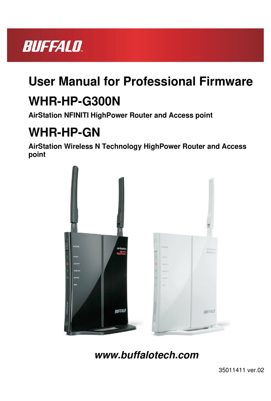 pude Hotellet historie BUFFALO AIRSTATION NFINITI WHR-HP-G300N FIRMWARE USER MANUAL Pdf Download |  ManualsLib