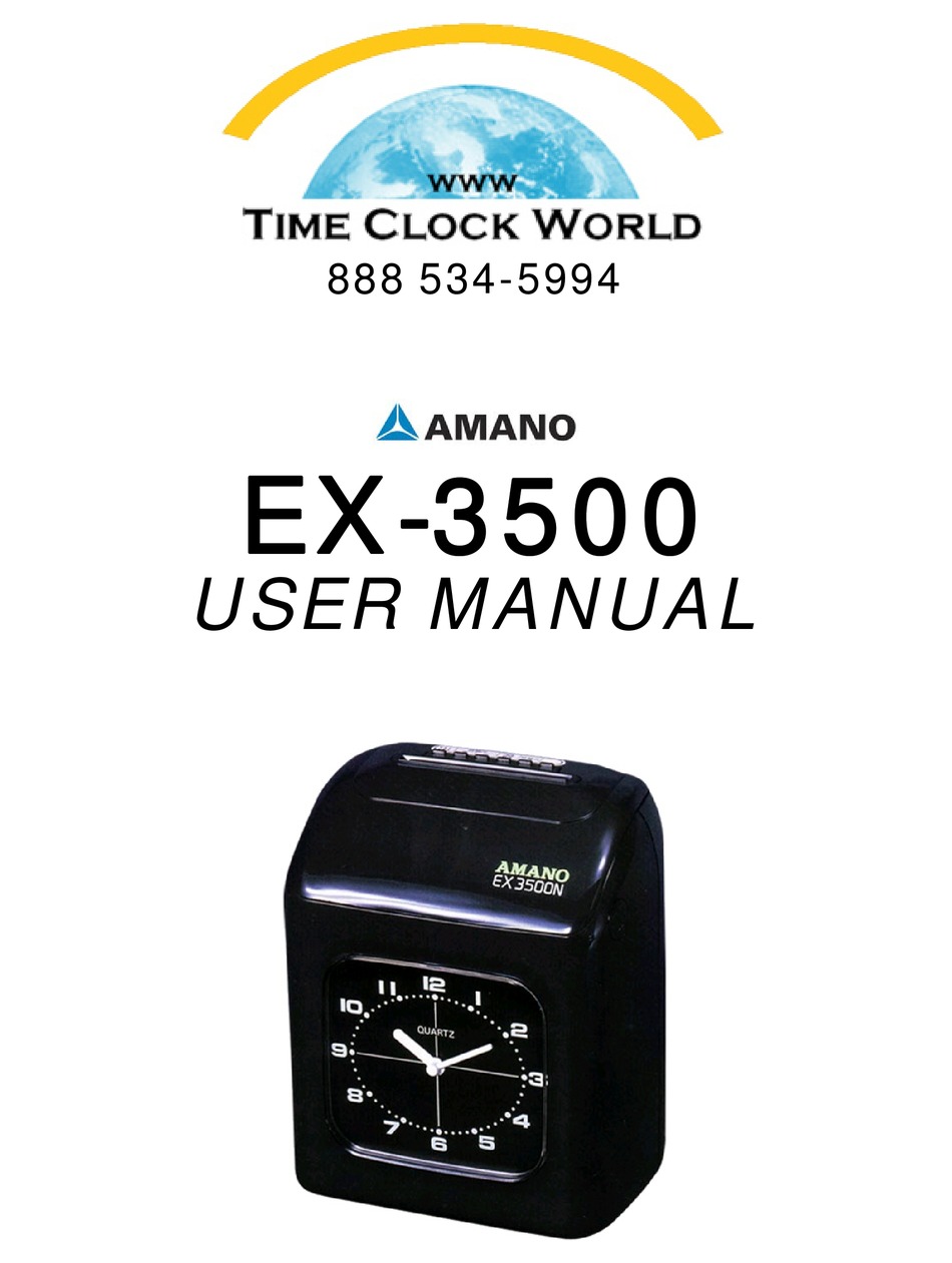 buku manual mesin absensi amano ex3500n