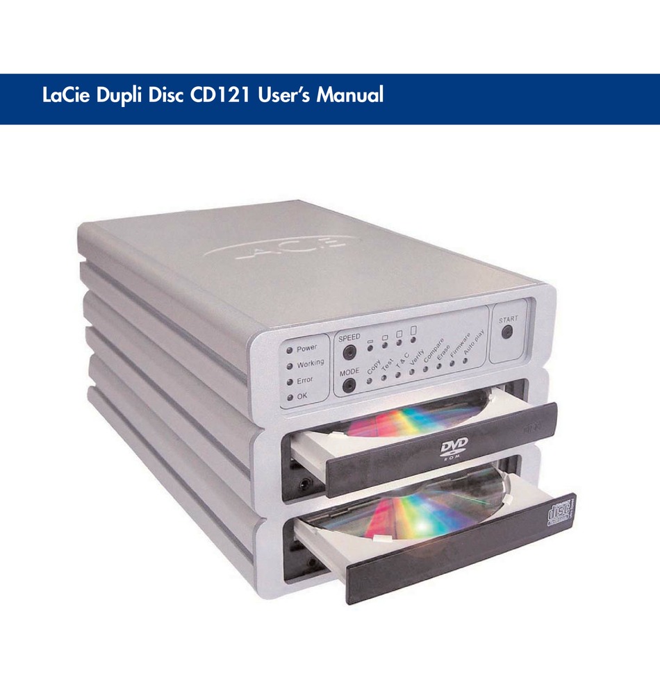 LACIE CD121 USER MANUAL Pdf Download ManualsLib