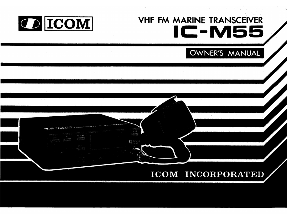 Icom Ic M55 Owner S Manual Pdf Download Manualslib