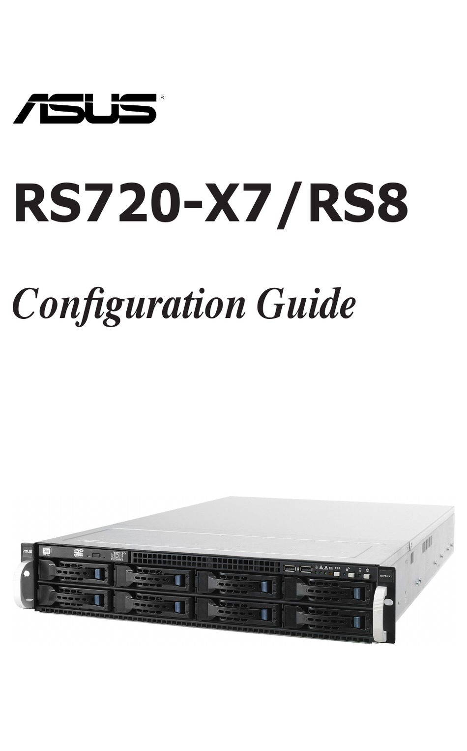 ASUS RS720-X7 CONFIGURATION MANUAL Pdf Download | ManualsLib