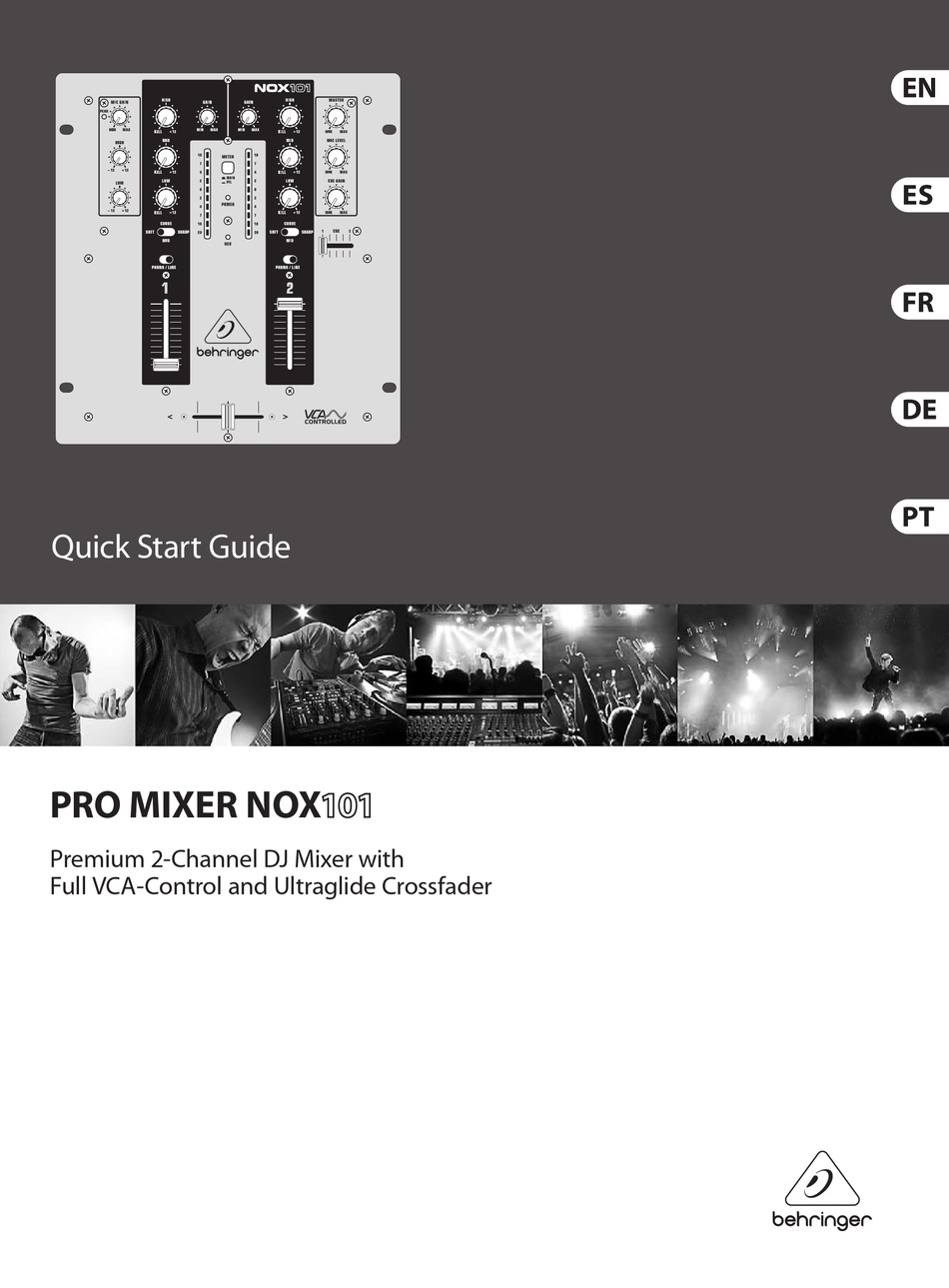 BEHRINGER PRO MIXER NOX101 QUICK START MANUAL Pdf Download ManualsLib