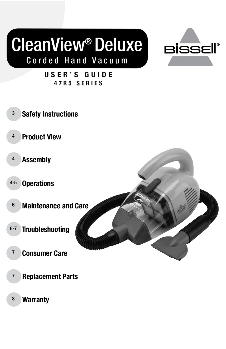 bissell cleanview powerbrush manual
