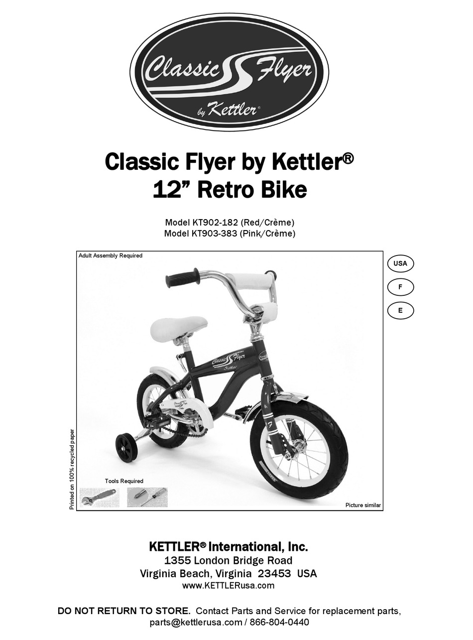 KETTLER KT902182 INSTRUCTION MANUAL Pdf Download ManualsLib
