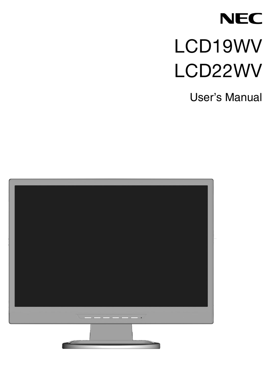 nec lcd19wv