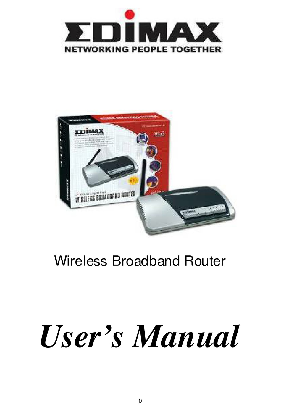 EDIMAX WIRELESS BROADBAND ROUTER USER MANUAL Pdf Download | ManualsLib