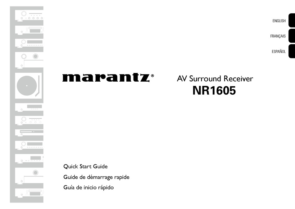 MARANTZ NR1605 QUICK START MANUAL Pdf Download | ManualsLib