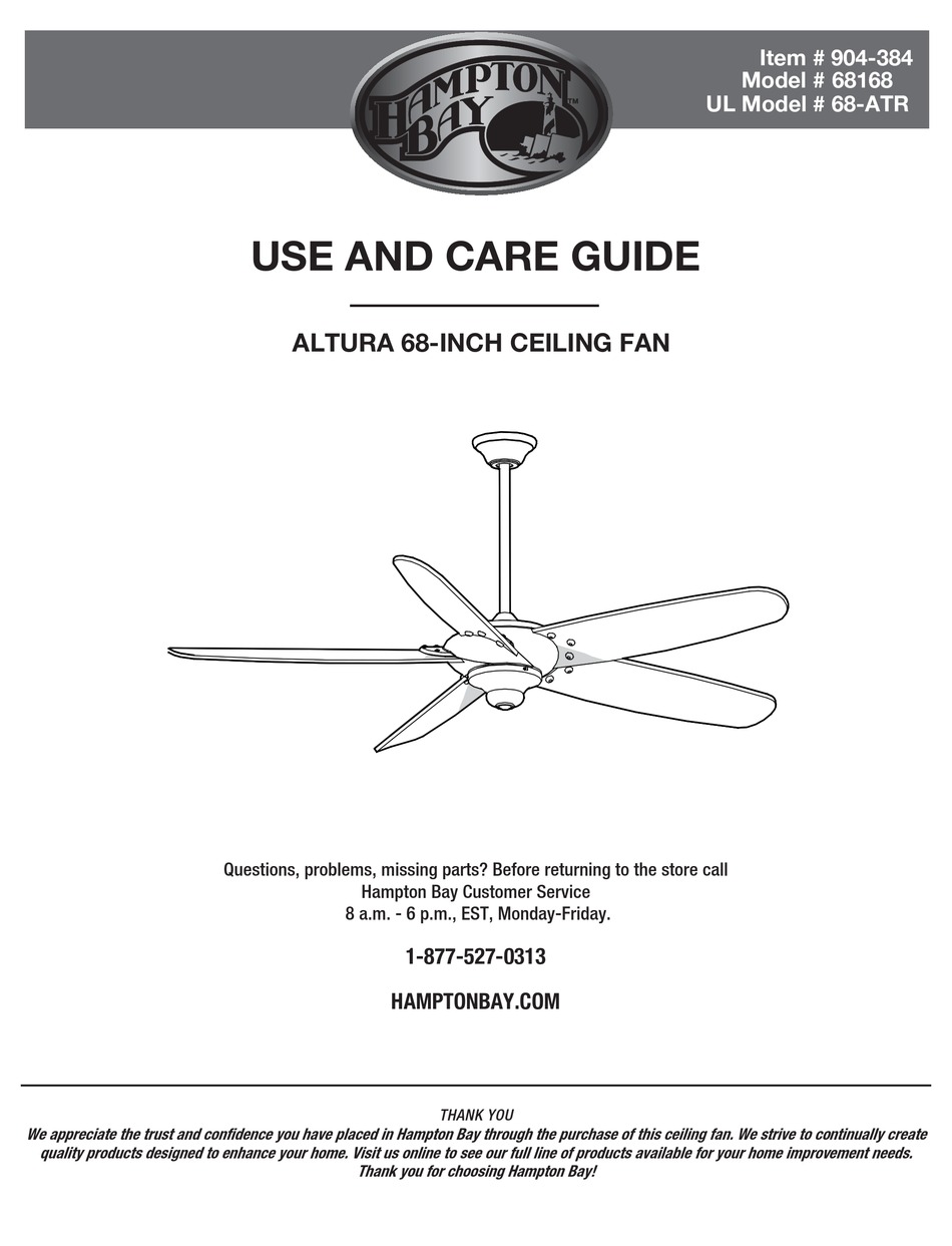 Altura 68 Ceiling Fan Manual Shelly Lighting