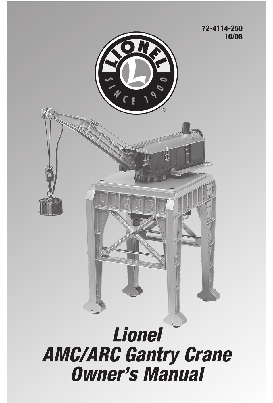 LIONEL AMC/ARC GANTRY CRANE OWNER'S MANUAL Pdf Download ManualsLib