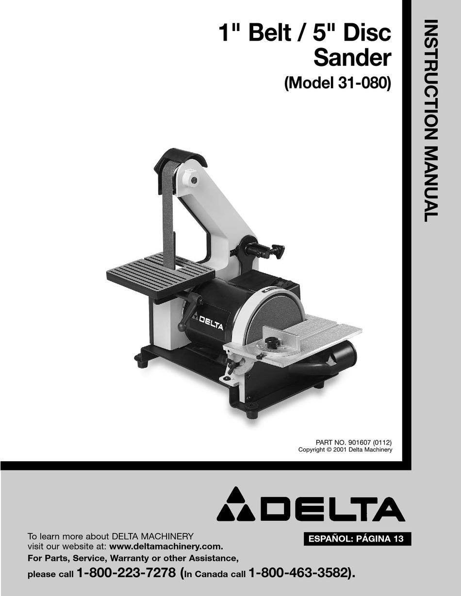 Delta 31 080 Instruction Manual Pdf Download Manualslib