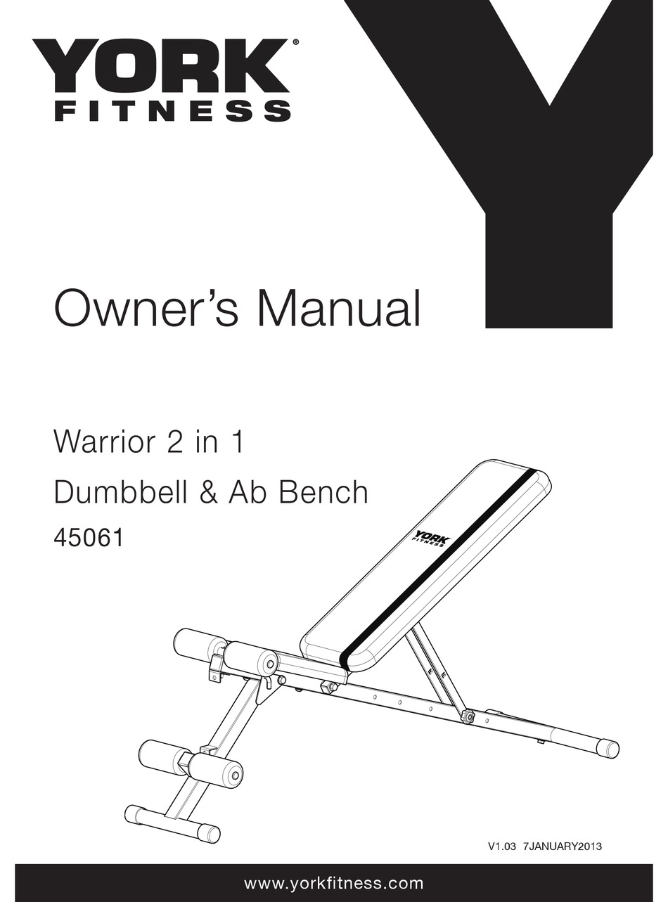 YORK FITNESS WARRIOR 2 IN 1 OWNER S MANUAL Pdf Download ManualsLib