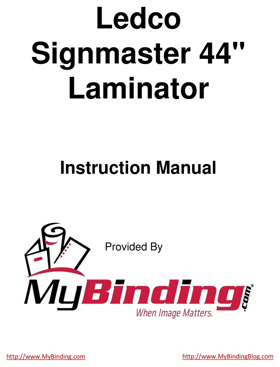 signmaster 1600 laminator instruction manual