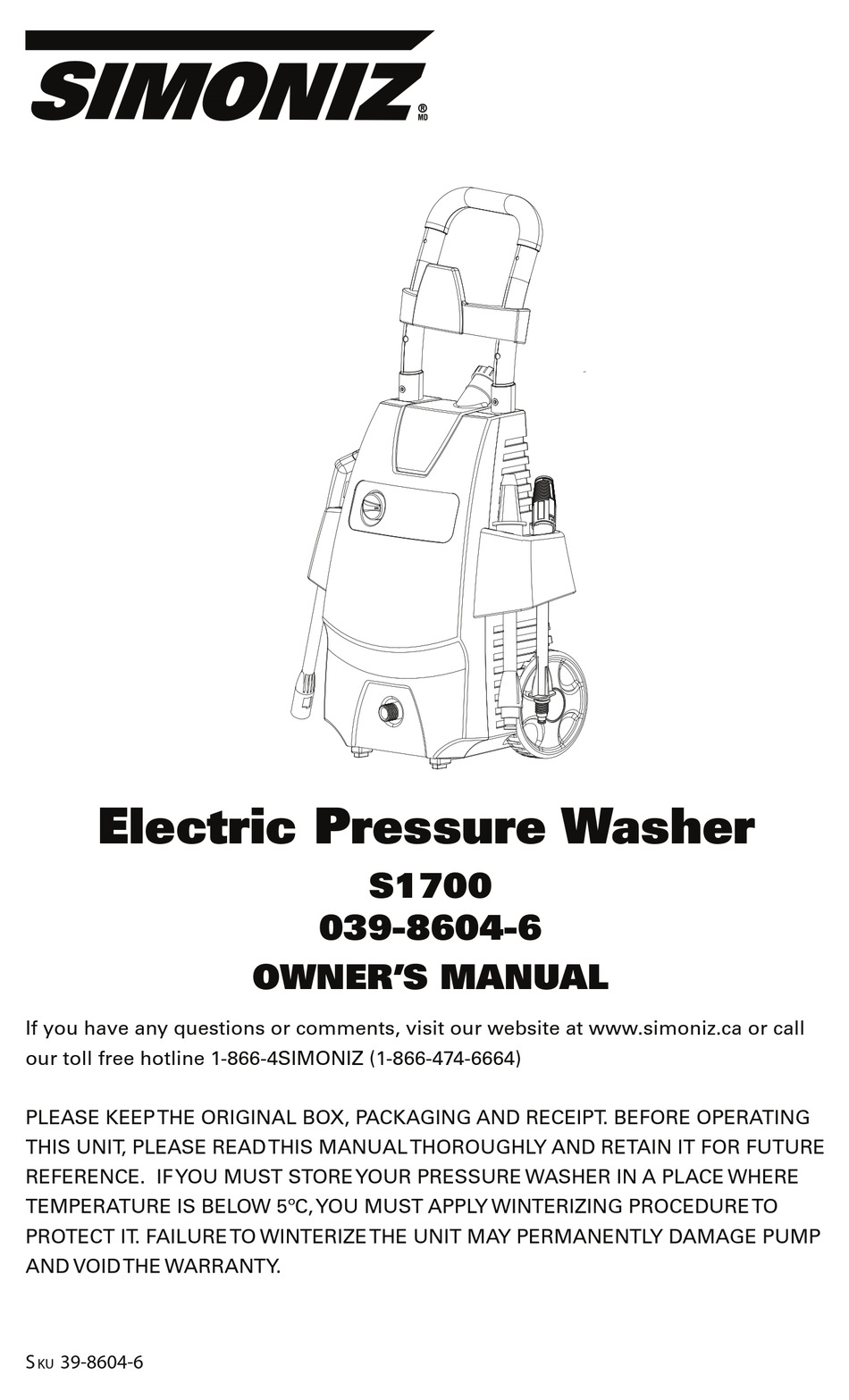 Simoniz 1900 Pressure Washer Replacement Parts Reviewmotors.co