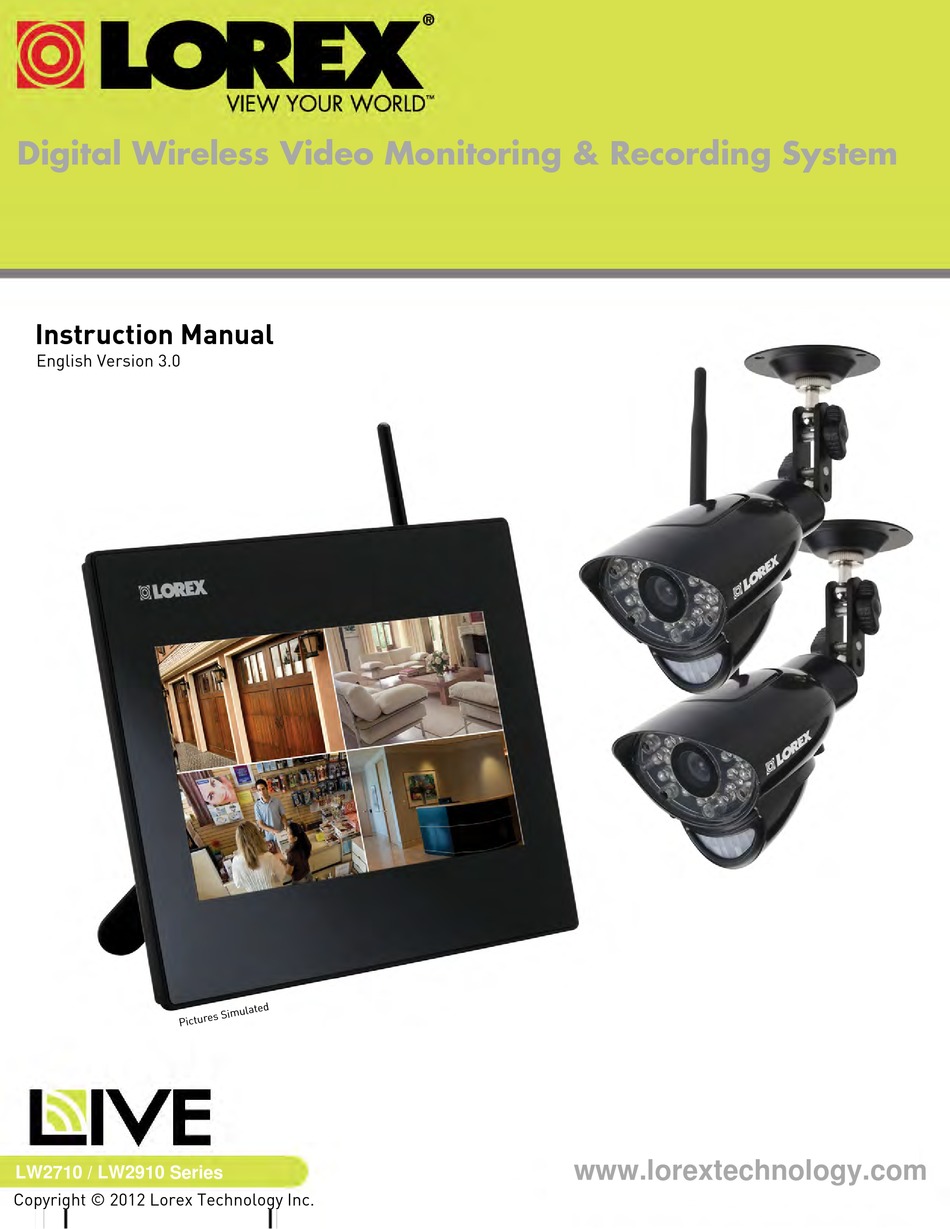 LOREX LIVE LW2710 SERIES INSTRUCTION MANUAL Pdf Download | ManualsLib