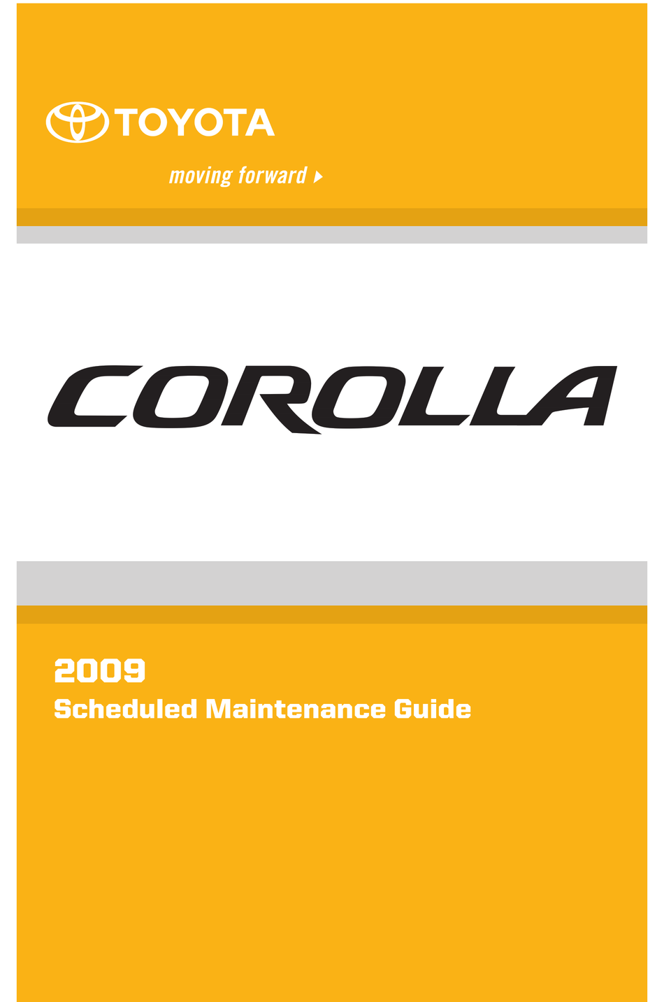 2009 toyota corolla service & repair manual software download