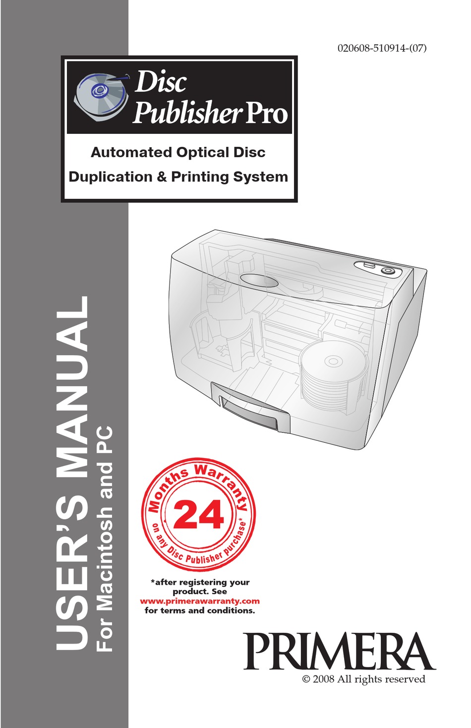 PRIMERA OPTICAL DISC PUBLISHER PRO USER MANUAL Pdf Download ManualsLib