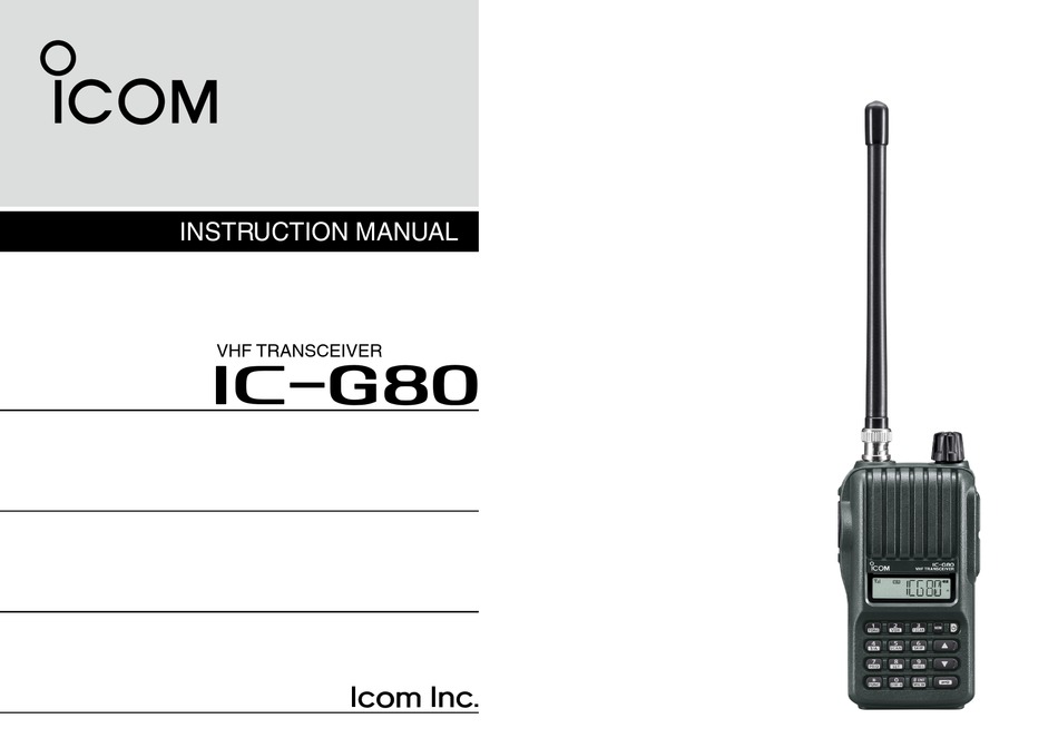 ICG80 INSTRUCTION MANUAL Pdf Download ManualsLib