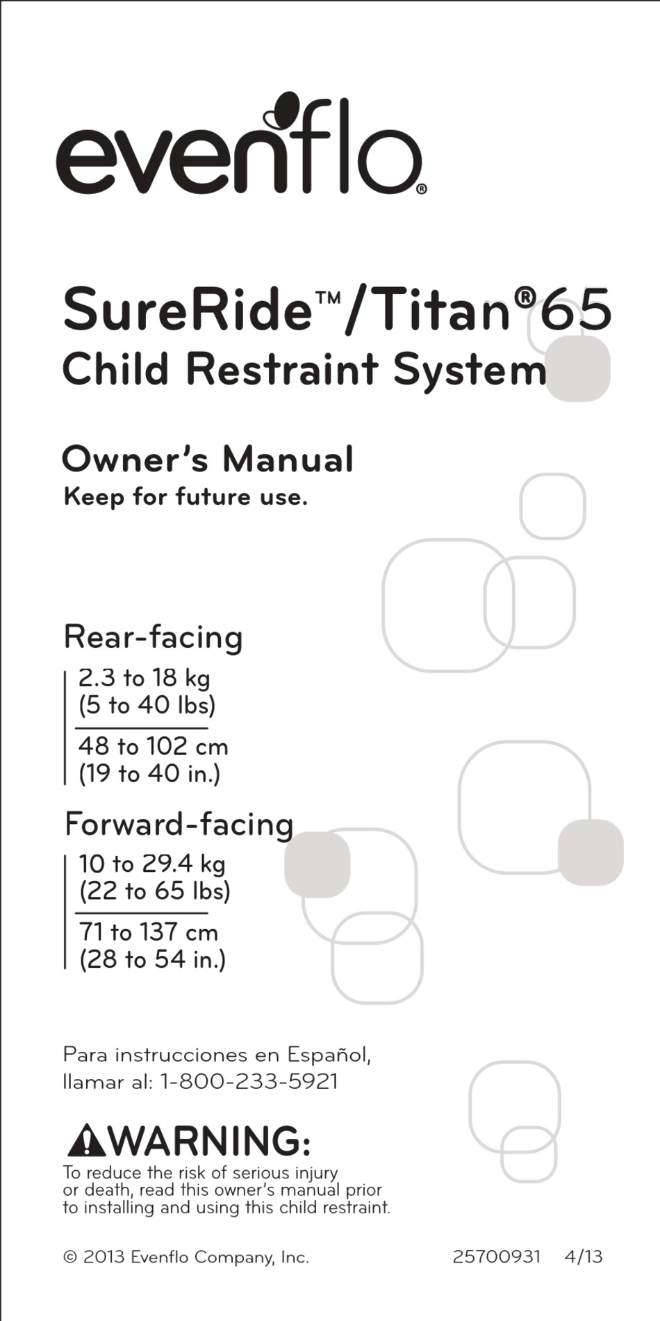 MAYANG: [39+] Evenflo Sureride Convertible Car Seat Manual