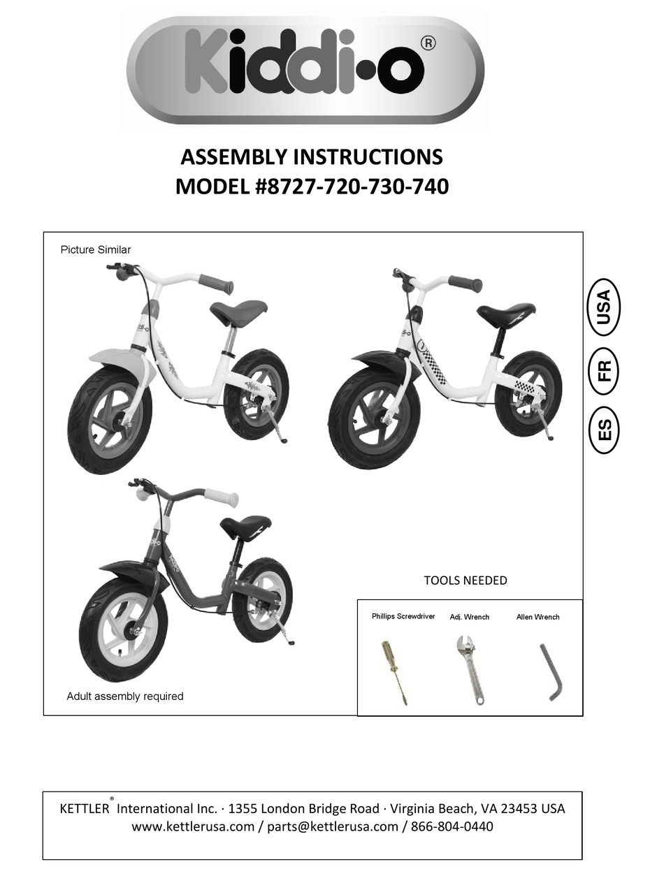 KETTLER 8727 ASSEMBLY INSTRUCTIONS MANUAL Pdf Download ManualsLib