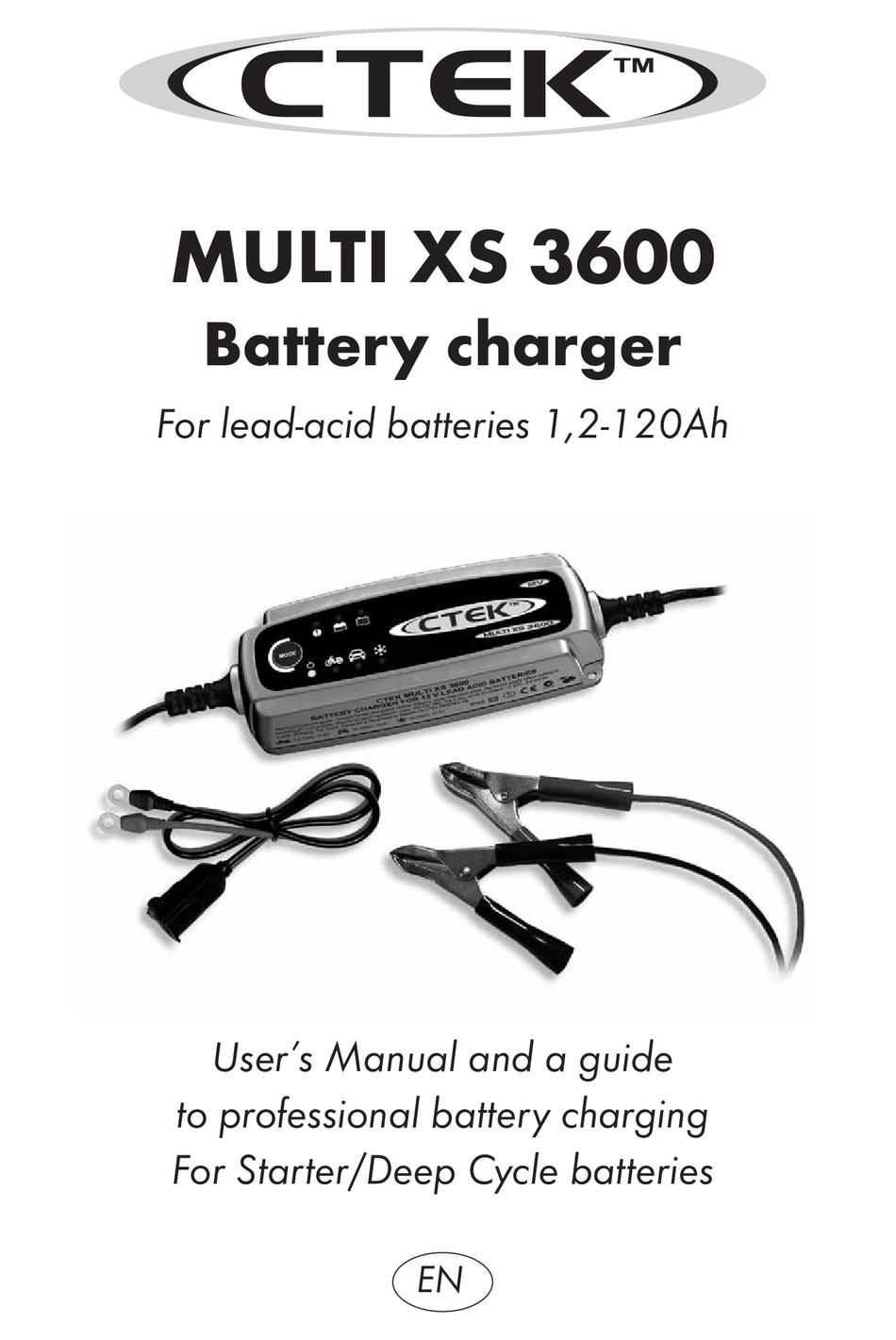 CTEK MULTI XS 3600 USER MANUAL Pdf Download | ManualsLib