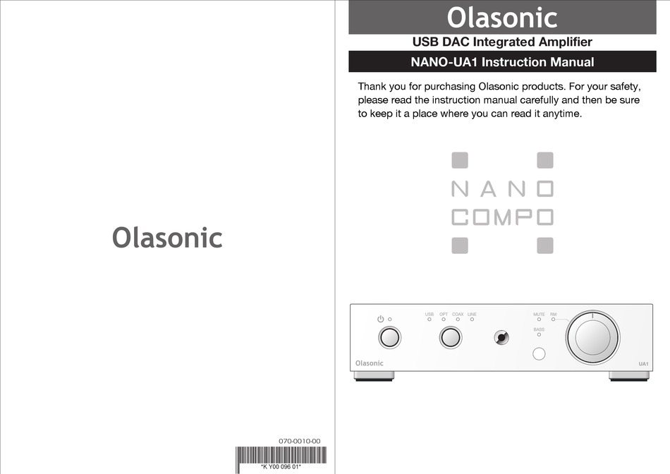 OLASONIC NANO-UA1 INSTRUCTION MANUAL Pdf Download | ManualsLib