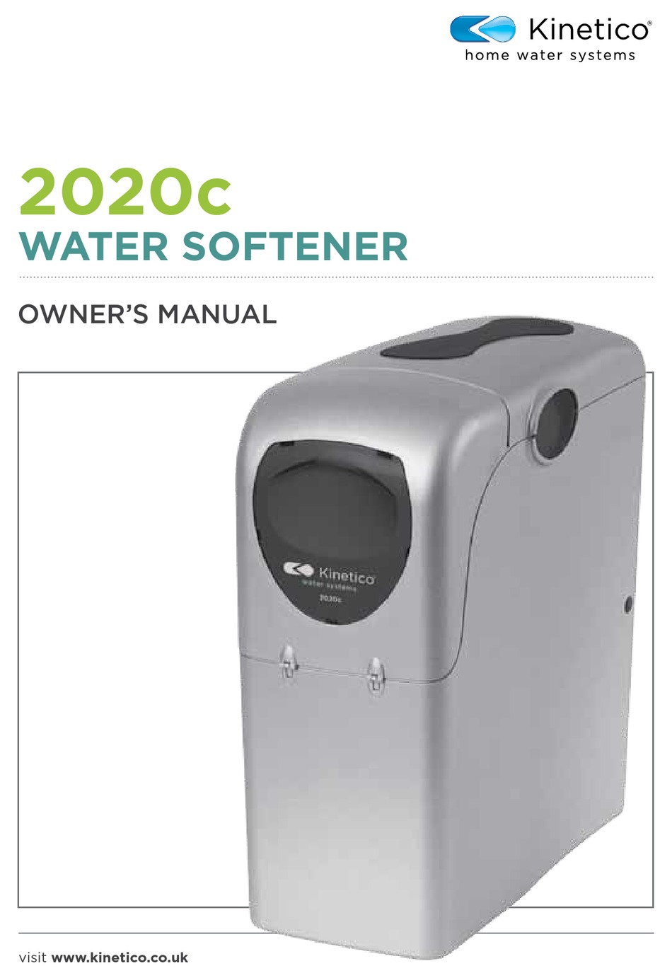 Kinetico 2020c Owner S Manual Pdf Download Manualslib