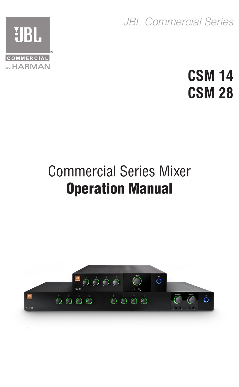 1-output Audio Mixer JBL Professional CSM-14 Commercial Series 4-input 