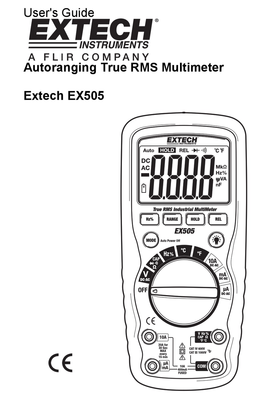 EXTECH INSTRUMENTS EX505 USER MANUAL Pdf Download | ManualsLib