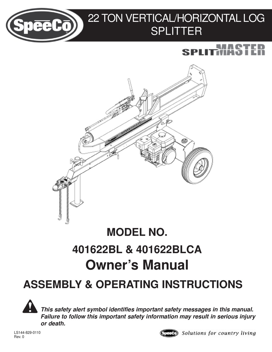 SpeeCo Carburetor w/ Shutoff SplitMaster 401622BL 401622BLCA S401622BL Splitter 